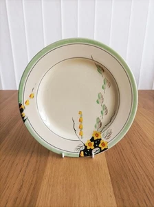 Art Deco Clarice Cliff/Wilkinson "Miami (Yellow)" Salad/Dessert Plate - Picture 1 of 3