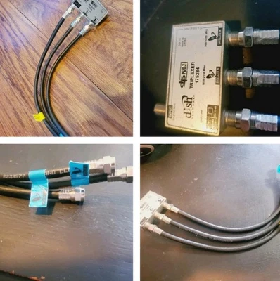 Dish Network DP PLUS TRIPLEXER 175284 Splitter with Cables - Image 1 of 2