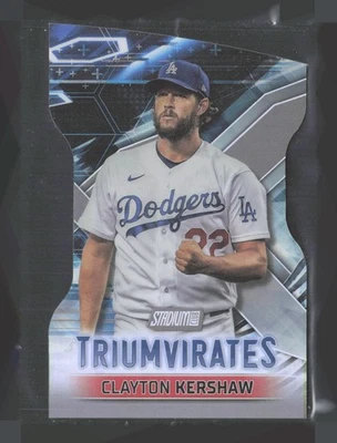 2023 Topps Stadium Club - Triumvirates Clayton Kershaw #T-24 - Image 1 of 2