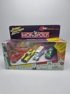 Retro 2002 Johnny Lightning Monopoly 4 Car Set With Monopoly Game Tokens - Picture 1 of 11