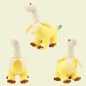 Lindo juguete de peluche Brontosaurus de plátano pelado de 28 cm suave animal de peluche dragón pelado - Imagen 1 de 6