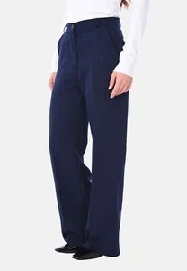 Pantaloni Donna Eleganti a Palazzo Vita Alta Pantalone Classico Made in Italy - Imagen 1 de 12