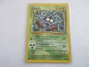 Tangela Base Set Pokemon Card Played - Picture 1 of 2