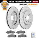 Front Drilled Rotors + Brake Pads for Nissan Pathfinder Frontier Xterra Equator Nissan Pathfinder