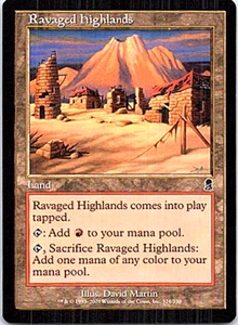 Ravaged Highlands Magic The Gathering Odyssey Near Mint - Picture 1 of 1
