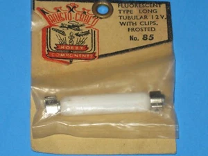 Aristo-Craft #85, Fluorescent Type Long Tubular Bulb Frosted White w/Clips, 12v - Picture 1 of 1
