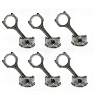 Juego de 6 bielas y anillos de pistón para Chrysler Dodge Ram Jeep 11-19 3,6 L V6 - Imagen 1 de 6
