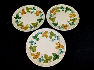 Metlox Poppytrail Calf Vineyard Vernon Grape and Leaves (set of 3) Dinner Plates - Picture 1 of 5