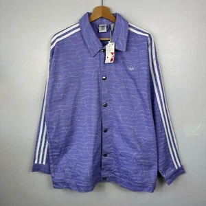 Adidas Track Jacket, Dolphin AOP, Purple, BNWT Sample, Size Womens UK10 - Picture 1 of 9