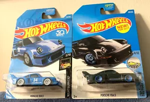 JUEGO DE 2 AUTOS PORSCHE 934.5 HOT WHEELS AZUL NIGHTBURNERZ Y NEGRO FRESCO DE FÁBRICA ¡RARO! - Imagen 1 de 4