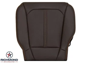 2015-2017 Ford F-150 King Ranch F150-Driver Side Bottom Leather Seat Cover Brown - Picture 1 of 18