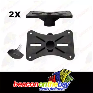 2x Speaker Mount External Adapter Plate for 35 mm Tripod or Wall Speaker Stands - Picture 1 of 3