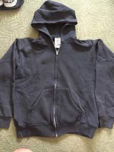 USA By JC Penny KIDS Black Hooded Zip Sweater Size L 14-16 - Picture 1 of 11