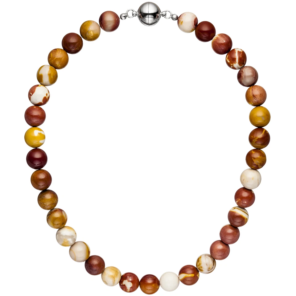 JOBO  "49513" Halskette Kette Mookait 45 cm Mookaitkette Steinkette Edelsteinket - Bild 1 von 1