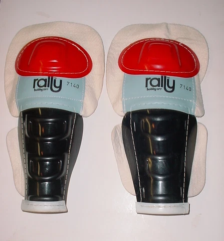 Vintage 1970's NHL Boston Bruins Bobby Orr Rally Hockey Shin Pads #7140 Rare Cover