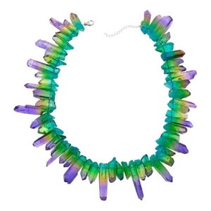"Collar HSN Colleen López plata esterlina con cuentas de piedras preciosas múltiples de 18" $70 ¡ELIGE! - Imagen 1 de 9