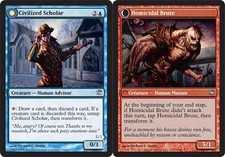 4x Civilized Scholar // Homicidal Brute MTG Innistrad NM Magic Regular