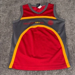 Vintage OshKosh size 6 Kids Red and Gray Sleeveless Top - Picture 1 of 3