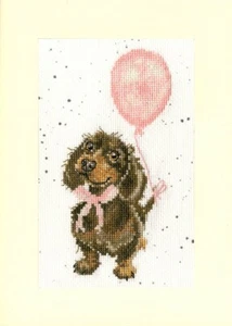 Bothy Threads ~ Counted Cross Stitch Kit ~ Greeting Card ~ Welcome Little Sausag - Picture 1 of 2