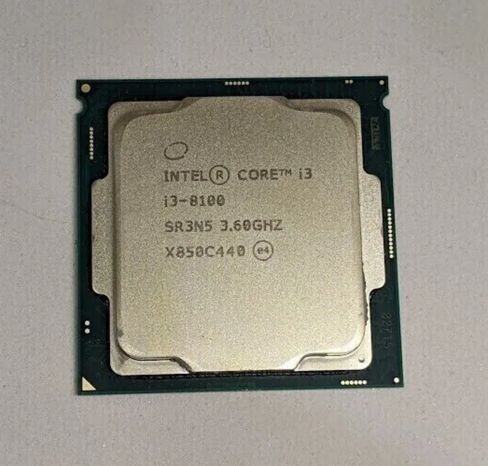 Intel Core i3-8100 4 Cores Coffee Lake LGA1151 3.6GHz 6MB Smart Cache CPU SR3N5 - Image 1 of 1