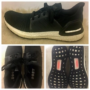 Adidas Ultra Boost 4.0 Men's Size 10 Running Shoes Black White (YYJ606004) - Picture 1 of 12
