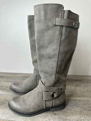 Botas altas de moda Natural Soul Blair grises talla 7,5 originales $96 Foto 1 de 4