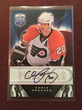 CHRIS PRONGER 2009-10 Upper Deck Be a Player BAP Hockey Autograph #S-PR Flyers 