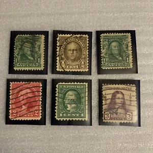 (X6) Lote de estampillas vintage de Estados Unidos usadas/nunca montadas/engomadas **Envío gratuito** - Imagen 1 de 5