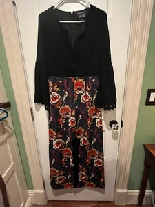 Modcloth x Anna Sui Rooted in Retro Floral Maxi Dress SZ 8 - Picture 1 of 6