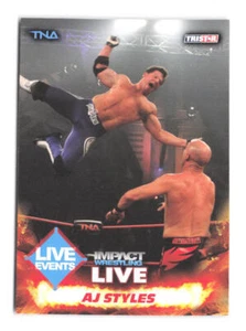 2013 TriStar TNA Impact Live A.J. Styles 75 WWE Pro Wrestling Card - Picture 1 of 2