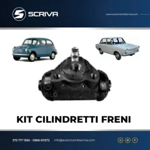 Set 4 Cilindros Freno 2 Delanteros Y 2 Traseros Fiat 500 F L R 600 850 - Imagen 1 de 1
