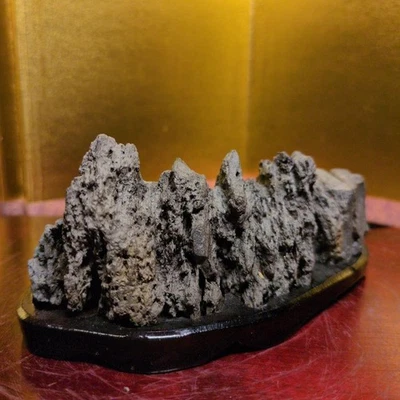 BONSAI japonés SUISEKI piedra 4,7 pulgadas de ancho forma de montaña visión natural Foto 1 de 4