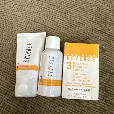 Rodan + Fields Reverse BRIGHTENING Travel Size Mini Regimen NO SUNSCREEN New - Image 1 of 4