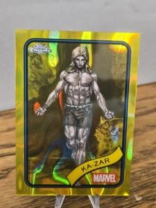 Ka-Zar Yellow Lava Refractor #84 - 2025 Topps Chrome Marvel - Picture 1 of 2