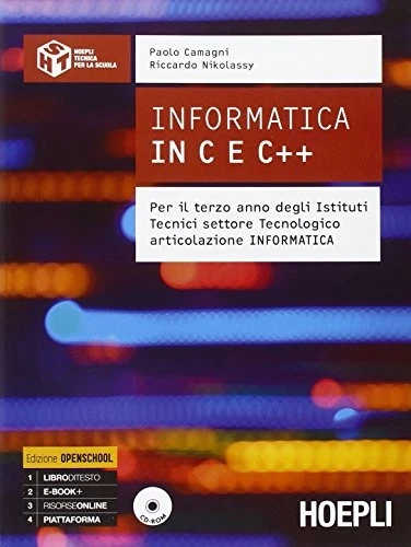 informatica in c e c++ x 3 itt +eb fc21 camagni/nikolassy 8820366282 - Immagine 1 di 1