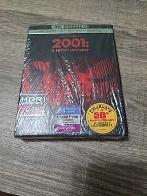 2001: A Space Odyssey (4K UHD, Blu-ray, 2018, 3 Disc) Slipbox & Postcards - OOP - Image 1 of 2