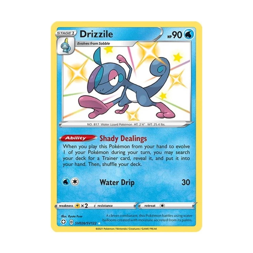 Pokemon Shining Fates: Shiny Vault Drizzile (SHR) #SV026/SV122 (Holo) NM - Image 1 of 1