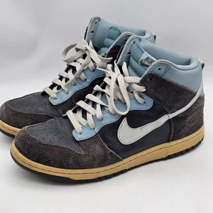 Nike Dunk High Dunk High Navy 317982-050 sneaker in pelle scamosciata da uomo taglia 10 - Foto 1 di 11