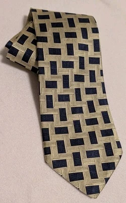 Галстук мужской Pierre Balmain Couture 100% шелк геометрический галстук T03 - Изображение 1 из 2