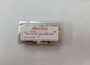 ACCELE Fuse Tap ATC Slot-Blade #5610B 100pcs GOLD - Picture 1 of 5