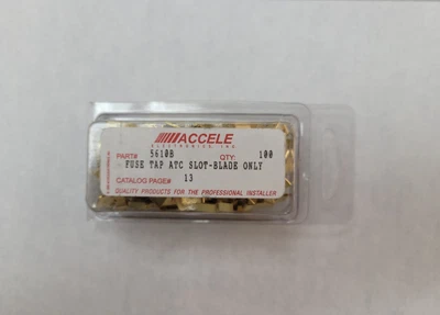 ACCELE Fuse Tap ATC Slot-Blade #5610B 100pcs GOLD - Image 1 of 4