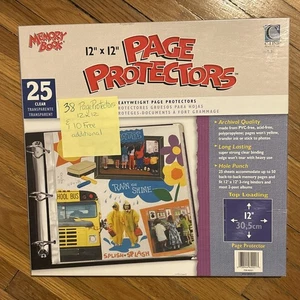 Memory Book 12 X 12”  Scrapbook Page Protectors Clear Poly Top Load 38 + 10 FREE - Picture 1 of 4