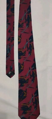 Corbata vintage multicolor Oleg Cassini para hombre 100 % poliéster Foto 1 de 4