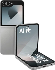 Samsung Galaxy Z Flip6 Dual-SIM Smartphone 256GB Silver Shadow - Wie Neu - Bild 1 von 6
