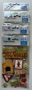 Paper House 3D Embellishment Dimensional Stickers-Variations Available-U Choose - Picture 1 of 9