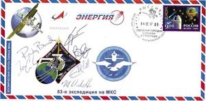 Space Mail Cover ISS Exp. 53 54 Tingle Acaba Vande Hei Nespoli Kanai others - Picture 1 of 1