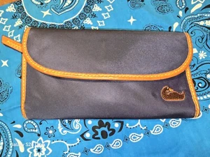Dooney&Bourke Dark Blue Canvas&leather  Long Wallet - Picture 1 of 20