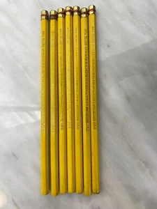 7 Eagle Chemi Sealed Verithin Pencil Canary Yellow 735 USA Vintage Blue Prints - Picture 1 of 4