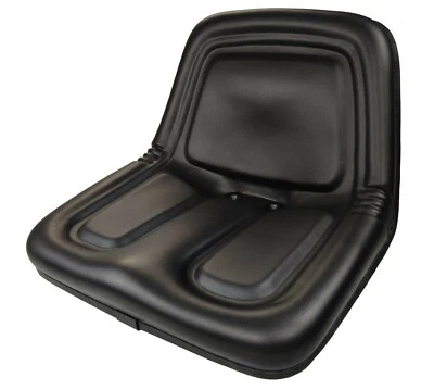 SEATS UNLIMITED Black Low Back Steel Pan Vinyl Mower Seat Cub Cadet Hustler Toro