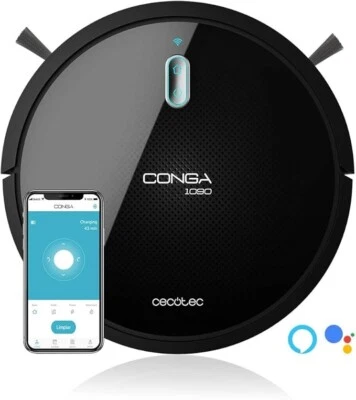 Cecotec Conga 1090 Connected Staubsaugerroboter Staubsauger WIFI/4 mit Handy App - Bild 1 von 4